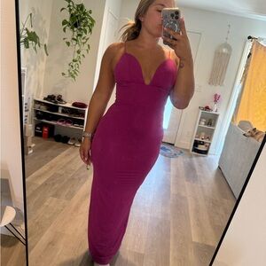 Rare London Fuchsia Maxi Dress